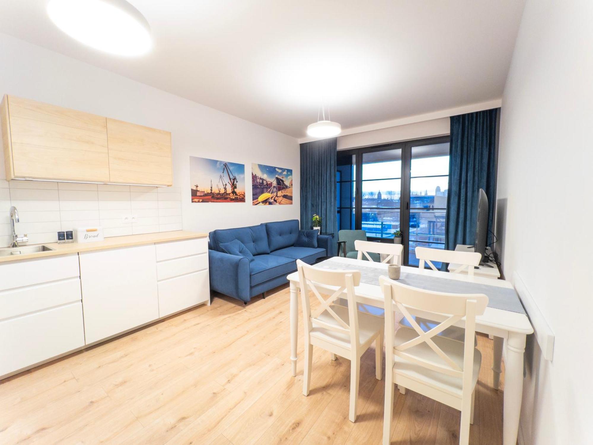Apartament Z Dwiema Sypialniami + Parking 格但斯克 外观 照片
