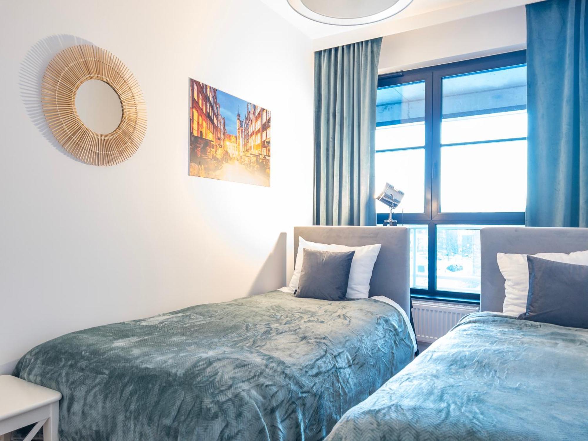 Apartament Z Dwiema Sypialniami + Parking 格但斯克 外观 照片