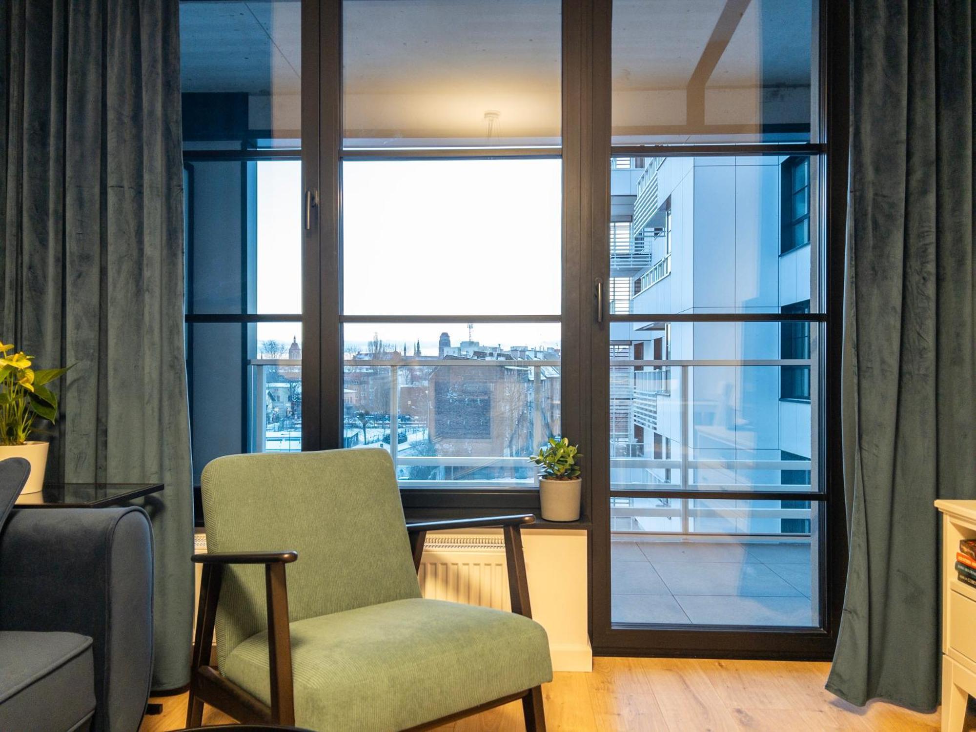 Apartament Z Dwiema Sypialniami + Parking 格但斯克 外观 照片
